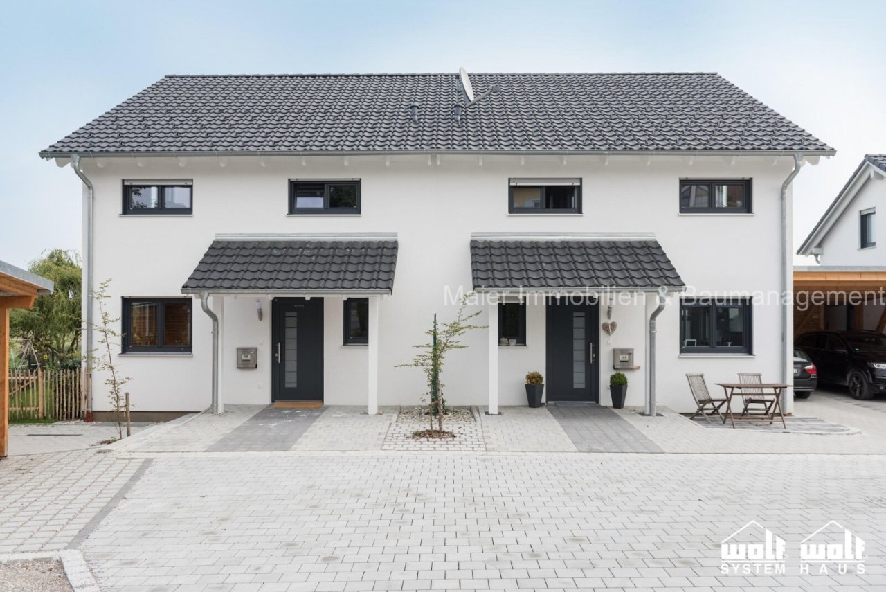 Doppelhaus ökologisch, energetisch, KfW-40 QNG